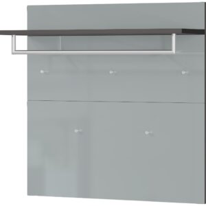 Vešiakový panel 3428-587 GW-GENOVA v dekore grafit / strieborná šedá