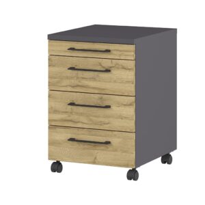 Kontajner na kolieskach 4251-564 GW-PROFI 2.0 v dekore grafit / dub grandson