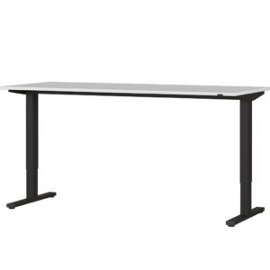 Písací stôl 4244-581 v svetlosivej farbe s čiernym kovovým rámom а elektrickým výškovým nastavením (na bode 96,5 cm)