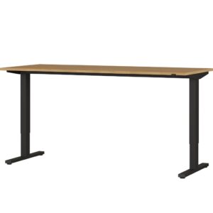 Písací stôl 4244-582 v dekore dub grandson s čiernym kovovým rámom а elektrickým výškovým nastavením (na bode 96,5 cm)