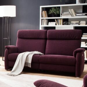 Modulárna sedačka s funkciou relax, bordová látka, od WESTFALEN (Nemecko)