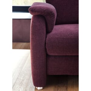 Modulárna sedačka s funkciou relax, bordová látka, od WESTFALEN (Nemecko): podrúčka A