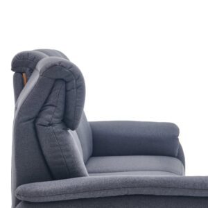 Modulárna sedačka s funkciou relax, čierna látka, od WESTFALEN (Nemecko): polohovateľné opierky hlavy