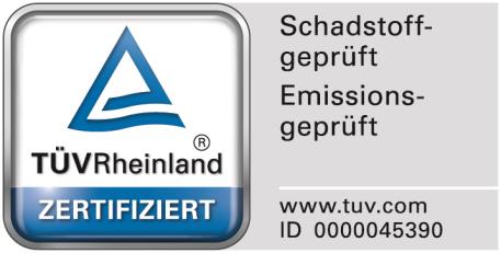 TÜV Rheinland – testované na emisie a bezpečnosť