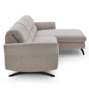 Sedačka v tvare L s veľkým longchair – pohľad zľava