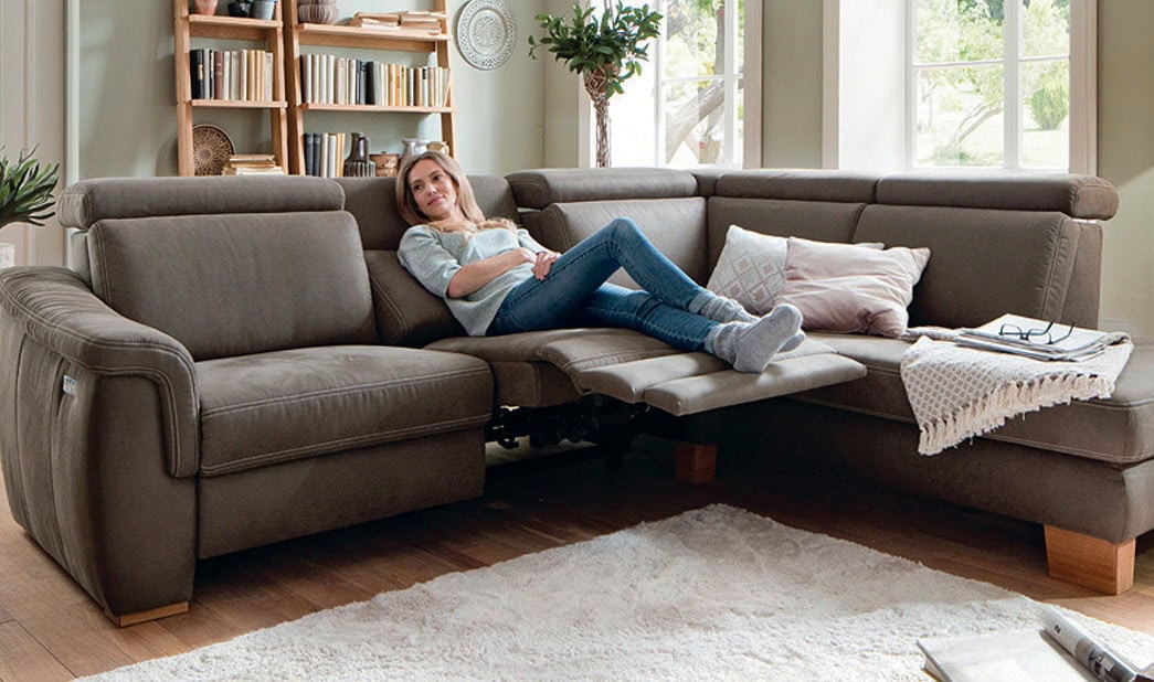 Recliner – relaxačná poloha pri sedacej súprave WESTFALEN